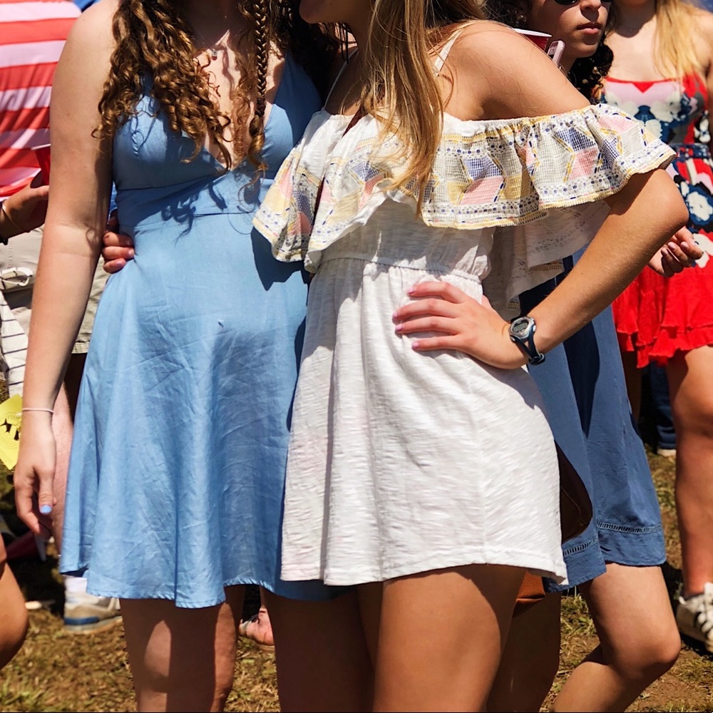 Ocean Drive white romper. Size S.